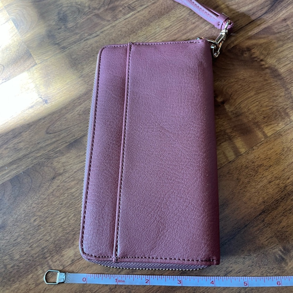 Pink Leather Wallet - Picture 2 of 3